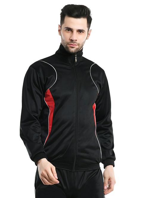 stand collar solid casual jacket - 19206595 - Very Small Image - 1