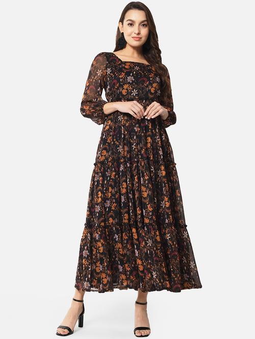 women's floral print tiered dress  - 19207371 - Very Small Image - 1