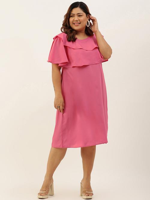 women's layered solid dress - 19207904 - Very Small Image - 1