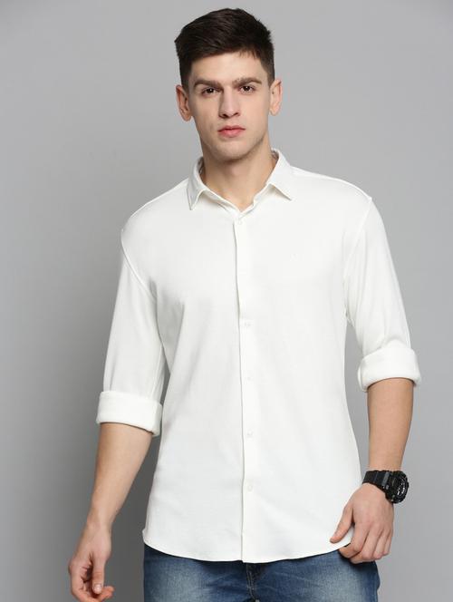 mens solid casual shirt - 19208092 - Very Small Image - 1
