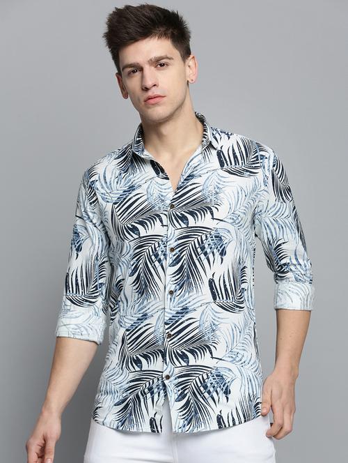 mens tropical casual shirt - 19208137 - Very Small Image - 1