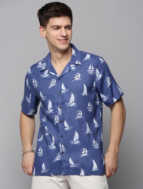 mens graphic casual shirt - 19208191 - Very Small Image - 1