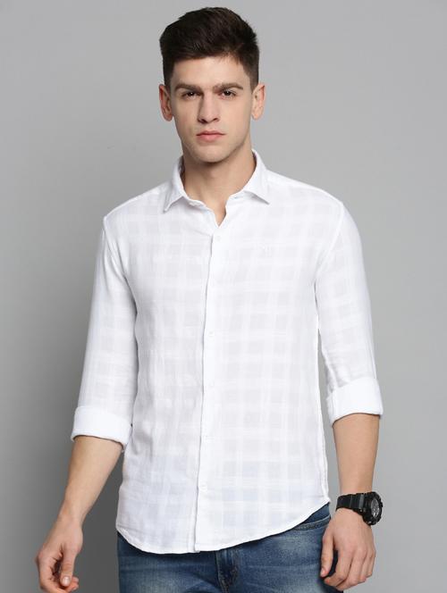 mens checks casual shirt - 19208218 - Very Small Image - 1