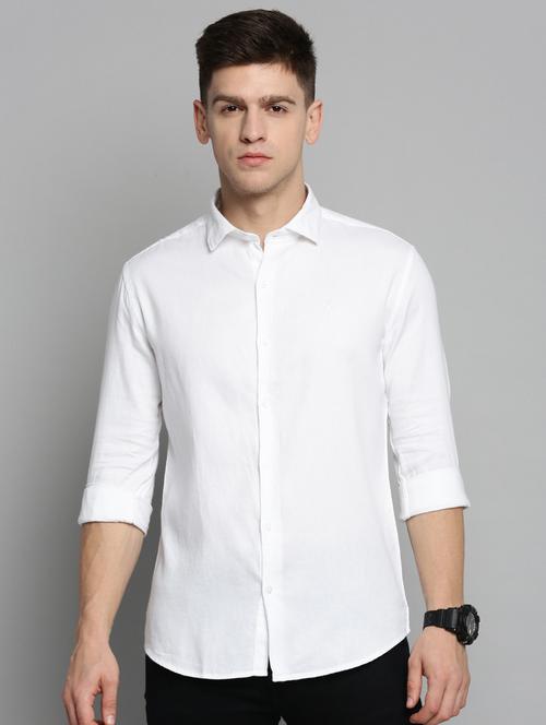 mens solid casual shirt - 19208220 - Very Small Image - 1