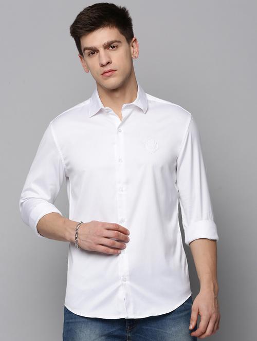 mens solid casual shirt - 19208248 - Very Small Image - 1