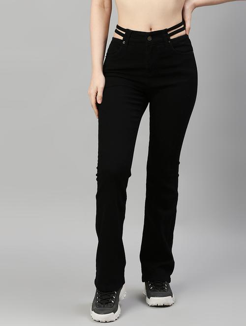 black solid bootcut denim jean - 19208411 - Very Small Image - 1