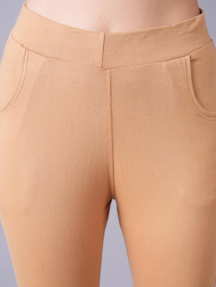 high rise solid jeggings - 19214740 - Standard Image - 4