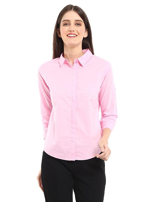 solid rayon regular shirt - 19216206 - Very Small Image - 1