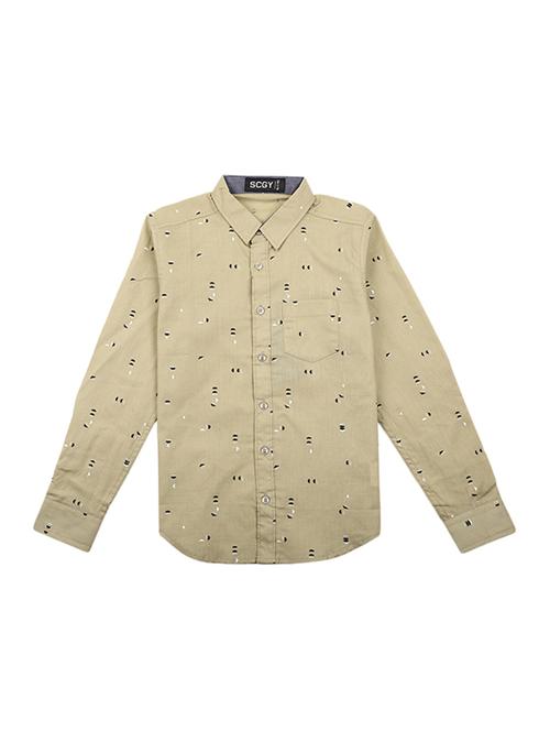 beige cotton nylon shirt - 19217010 - Very Small Image - 1