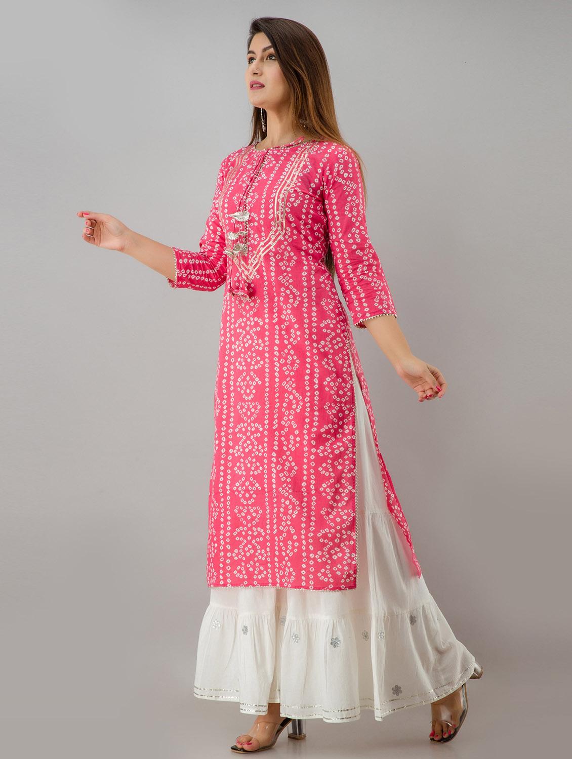 women's straight kurta - 19218475 - Standard Image - 2