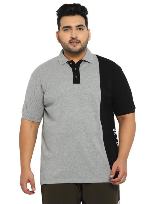 polo neck color blocked t-shirt - 19219194 - Very Small Image - 1