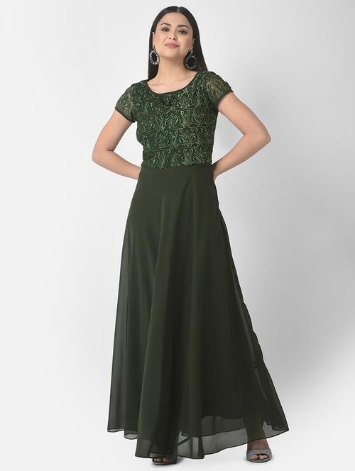 women's  solid dress - 19220258 - Very Small Image - 1