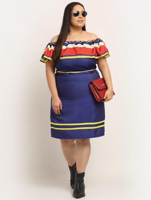 women's shift striped dress - 19221254 - Very Small Image - 1