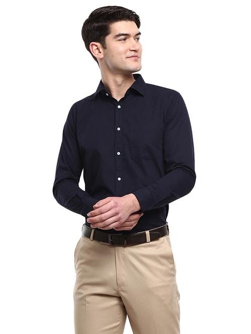 mens solids formal shirt - 19222894 - Very Small Image - 1