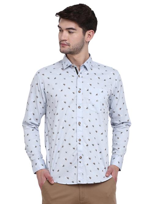 mens printed casual shirt - 19222972 - Very Small Image - 1