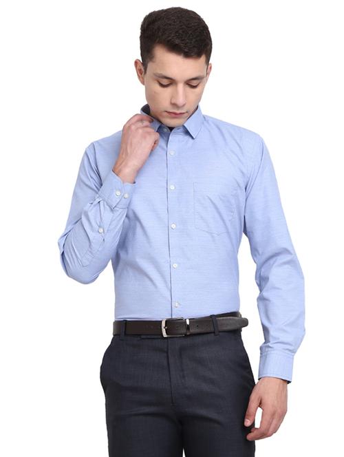 mens self design formal shirt - 19223328 - Very Small Image - 1