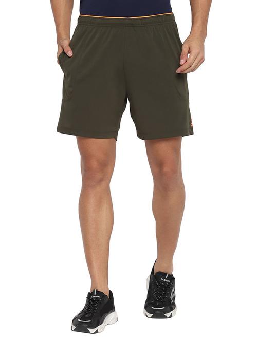 green mid rise solid short - 19223678 - Very Small Image - 1