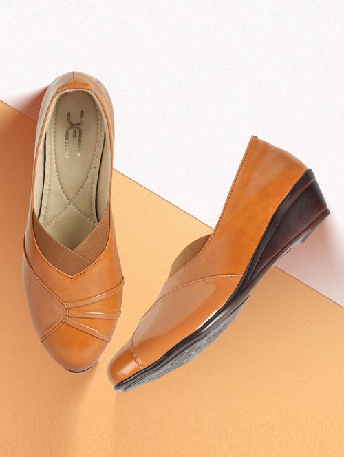 tan solid ballerina - 19224273 - Very Small Image - 1