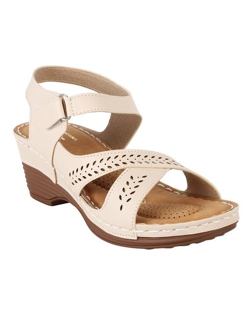 beige back strap wedges - 19224499 - Very Small Image - 1