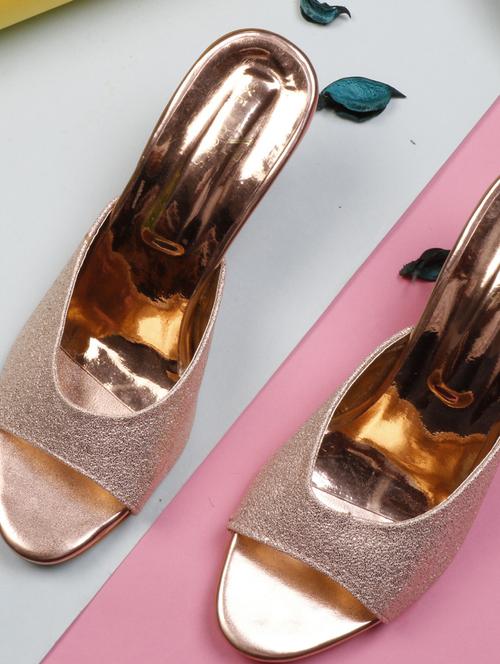  women gold slip on sandal - 19224731 - Very Small Image - 1