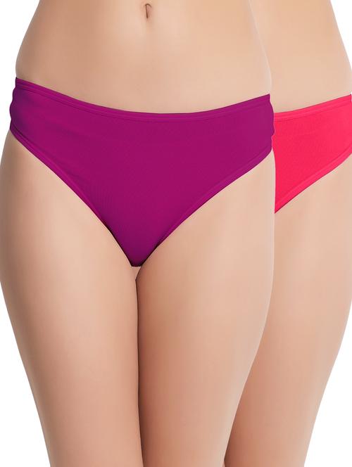 multi colored solid panty combo - 19224860 - Very Small Image - 1