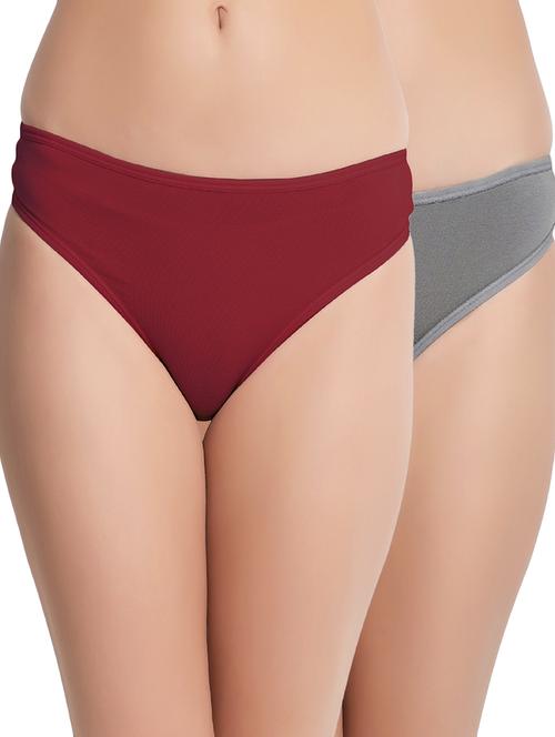 multi colored solid panty combo - 19224873 - Very Small Image - 1