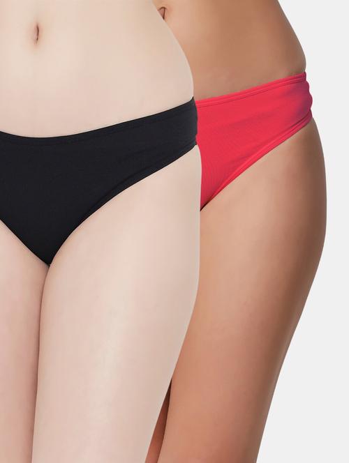 multi colored solid panty combo - 19224905 - Very Small Image - 1