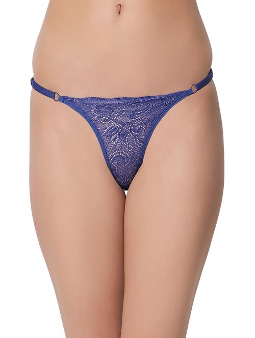  blue solid thongs - 19224940 - Very Small Image - 1