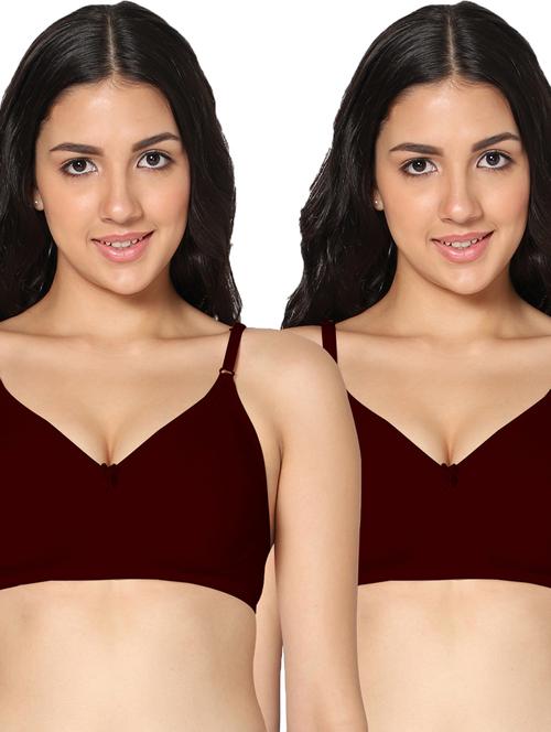 multi coloured solid t-shirt bra set - 19225171 - Very Small Image - 1
