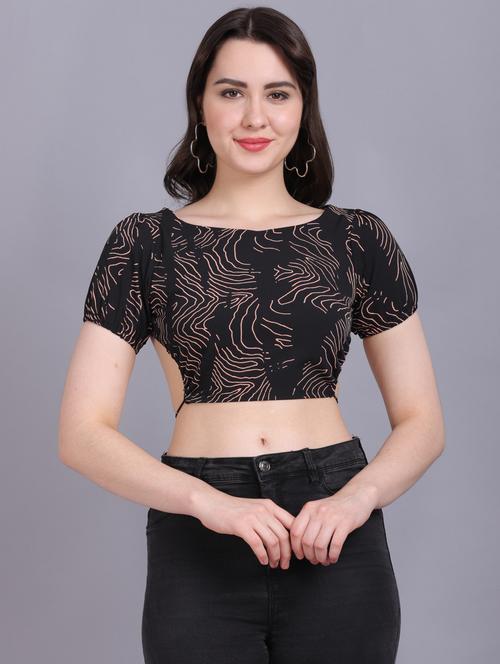 women's crop boat neck top - 19225493 - Very Small Image - 1