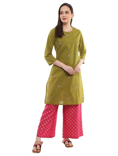 women's straight kurta - 19226196 - Very Small Image - 1