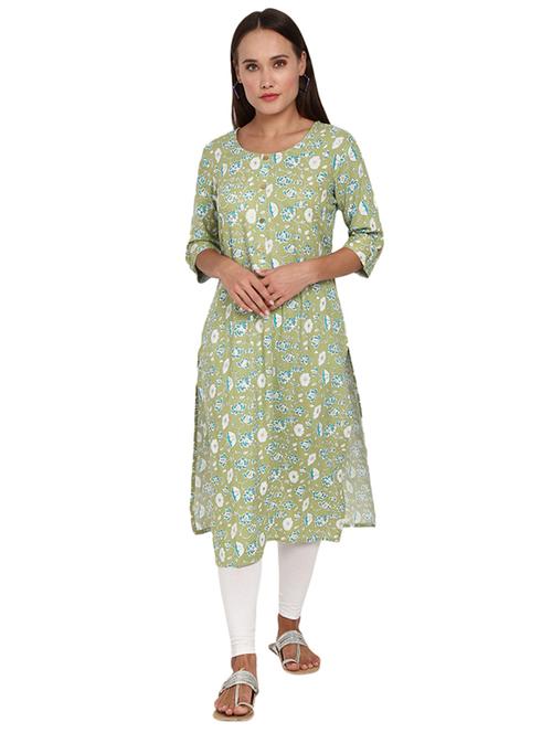 women's straight kurta - 19226473 - Very Small Image - 1