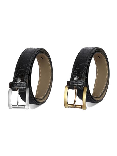 pack of 2 leatherette belt - 19226749 - Very Small Image - 1