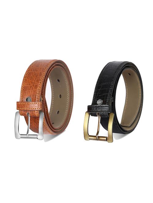 pack of 2 leatherette belt - 19226761 - Very Small Image - 1