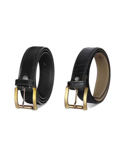 pack of 2 leatherette belt - 19226766 - Very Small Image - 1