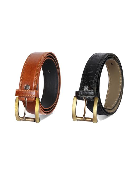 pack of 2 leatherette belt - 19226778 - Very Small Image - 1
