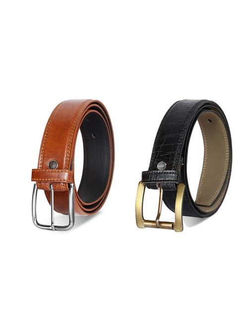 pack of 2 leatherette belt - 19226781 - Very Small Image - 1