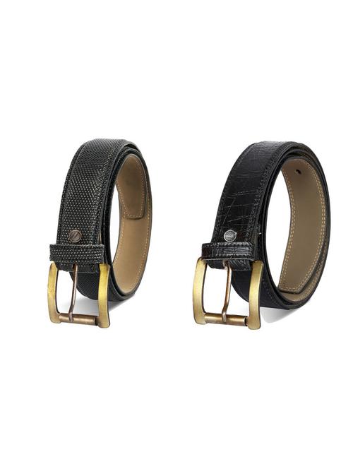 pack of 2 leatherette belt - 19226784 - Very Small Image - 1