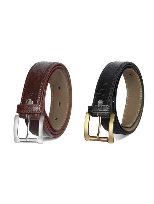 pack of 2 leatherette belt - 19226809 - Very Small Image - 1