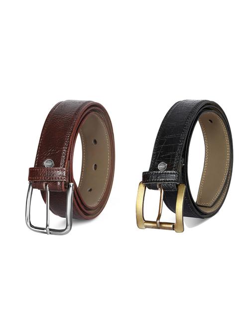 pack of 2 leatherette belt - 19226811 - Very Small Image - 1