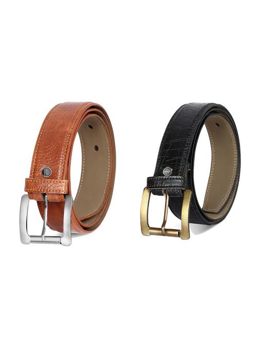 pack of 2 leatherette belt - 19226815 - Very Small Image - 1