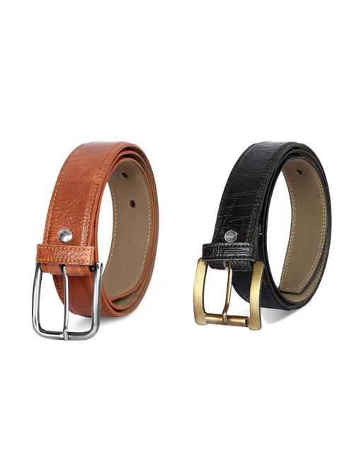 pack of 2 leatherette belt - 19226817 - Very Small Image - 1