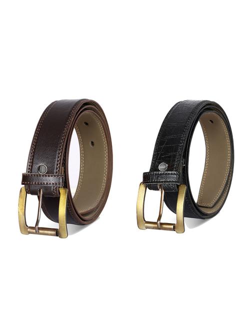 pack of 2 leatherette belt - 19226826 - Very Small Image - 1