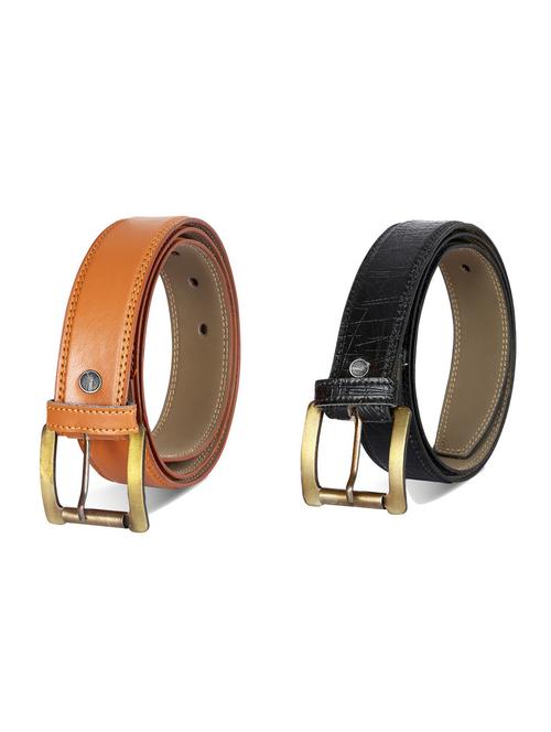 pack of 2 leatherette belt - 19226832 - Very Small Image - 1
