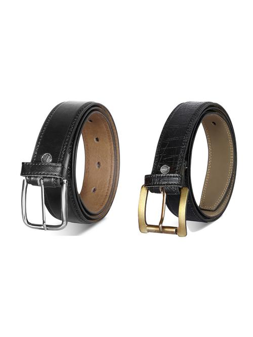 pack of 2 leatherette belt - 19226841 - Very Small Image - 1