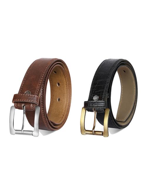 pack of 2 leatherette belt - 19226845 - Very Small Image - 1