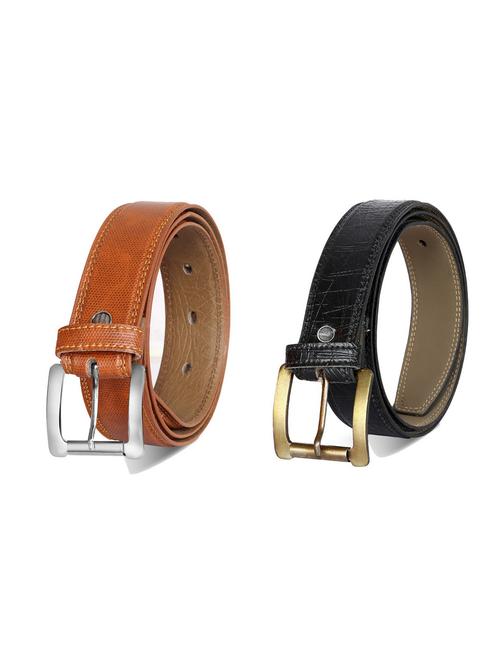 pack of 2 leatherette belt - 19226851 - Very Small Image - 1