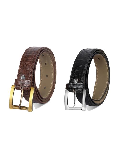 pack of 2 leatherette belt - 19226860 - Very Small Image - 1