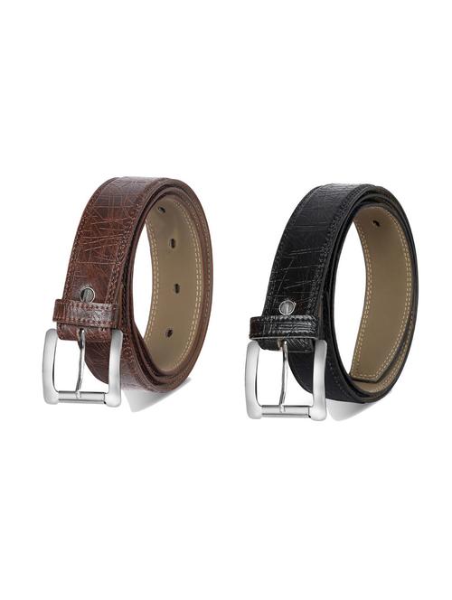 pack of 2 leatherette belt - 19226861 - Very Small Image - 1