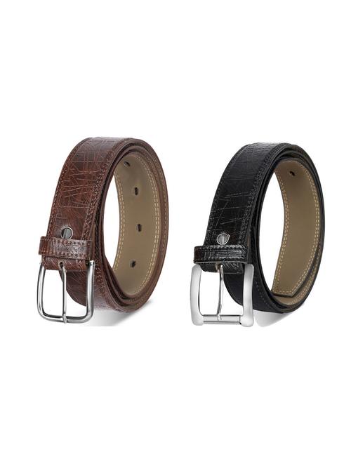 pack of 2 leatherette belt - 19226863 - Very Small Image - 1
